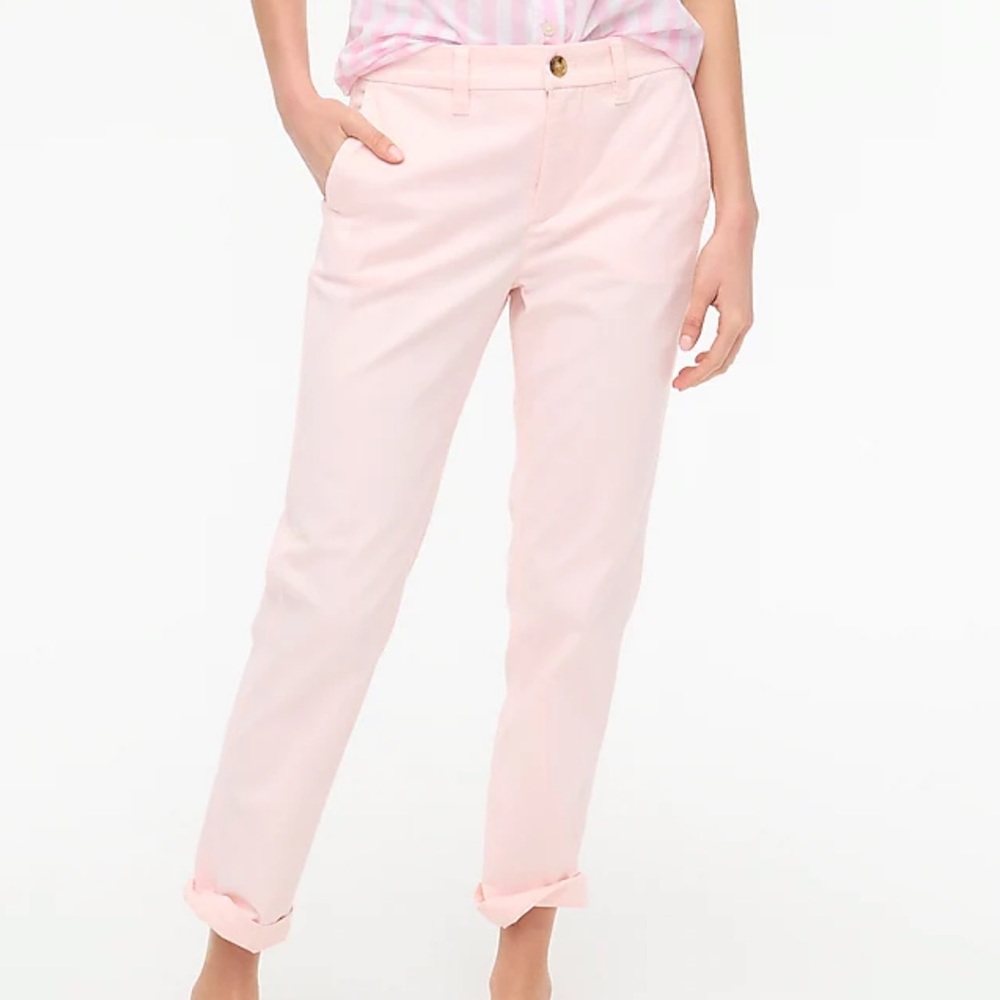 NWT J. CREW FACTORY HIGH RISE GIRLFRIEND CHINO PANTS